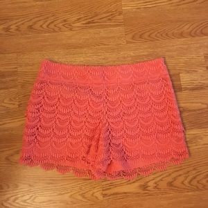 Loft Riviera lace shorts